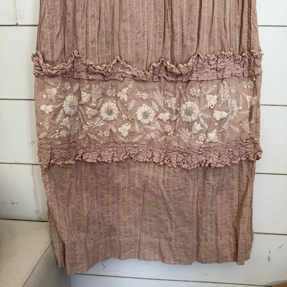 Florabella embroidered halter maxi dress - Image 3