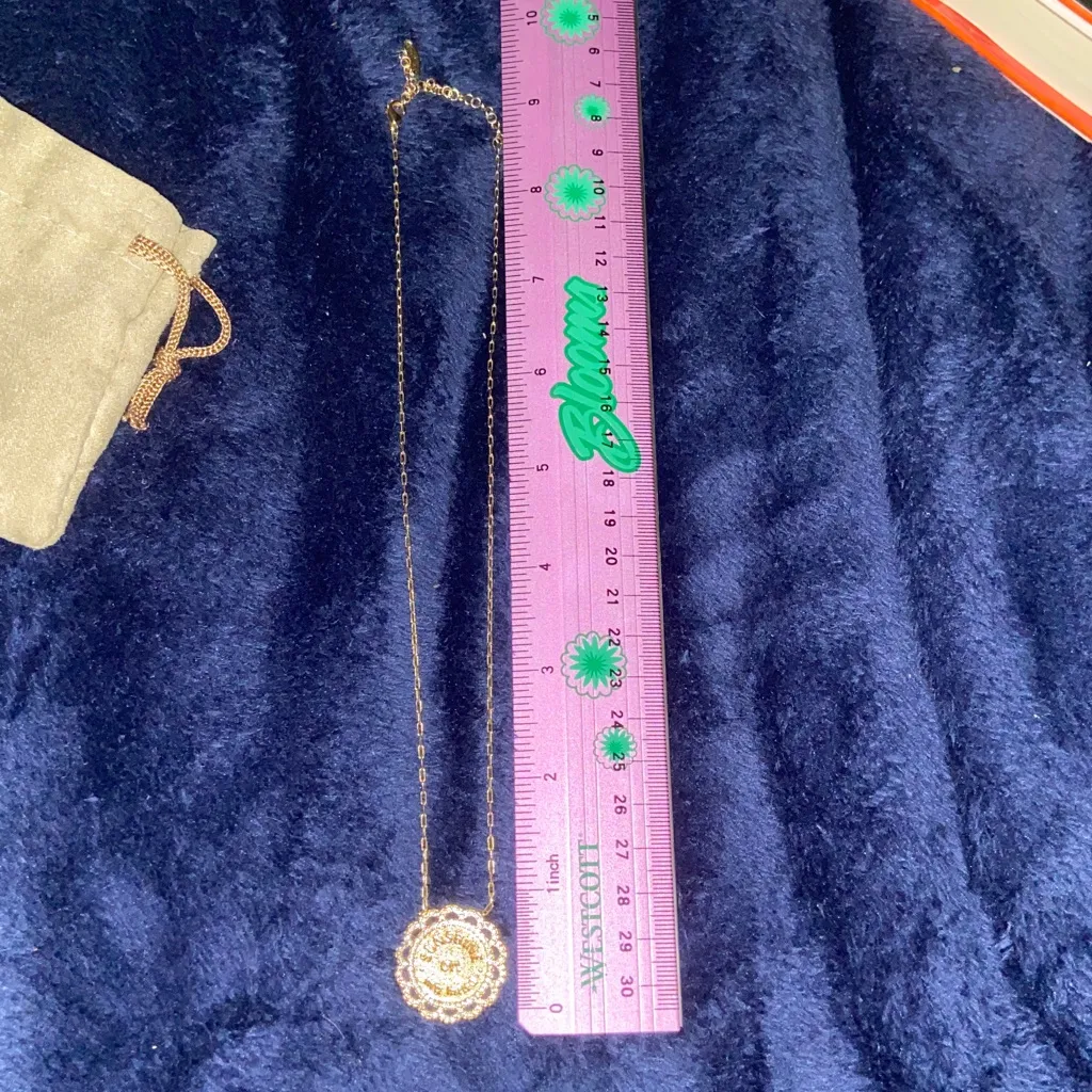 ANTHRO SUNSHINE ON MY MIND Serefina Gold tone Necklace - Image 6