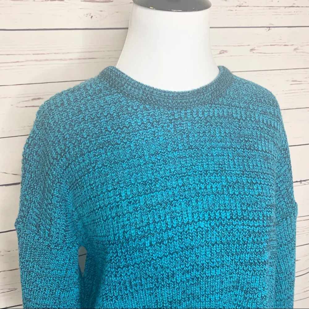 Vintage 90’s Blue & Black Oversized Pullover Sweater Women’s Size Medium Size L - Image 5