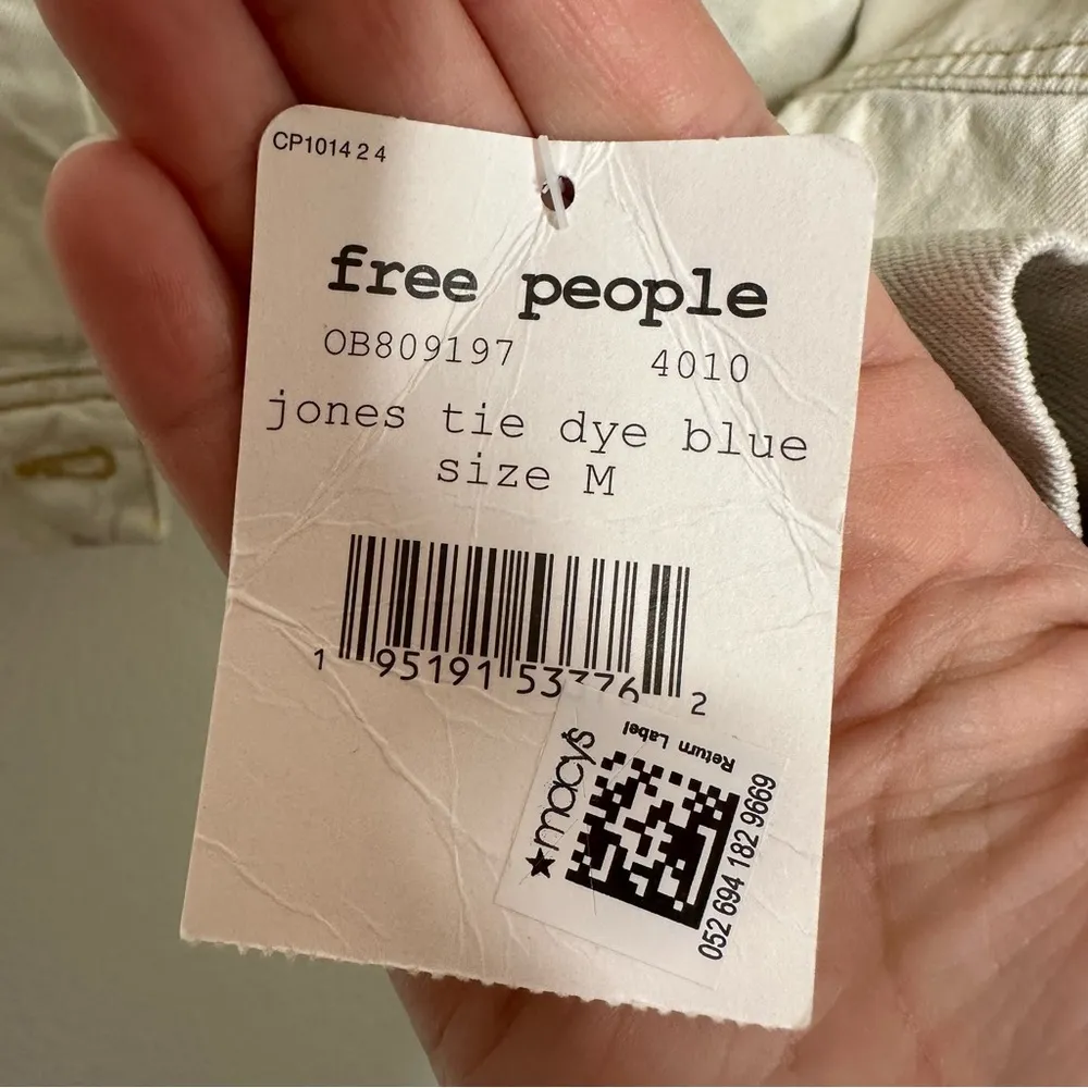 NWT Free People Jones Tie Dye Jean Jacket Medium - Image 3