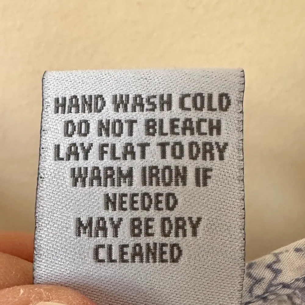 Soft Surroundings Nimes Tunic, white with blue floral print, embroidery - Image 6