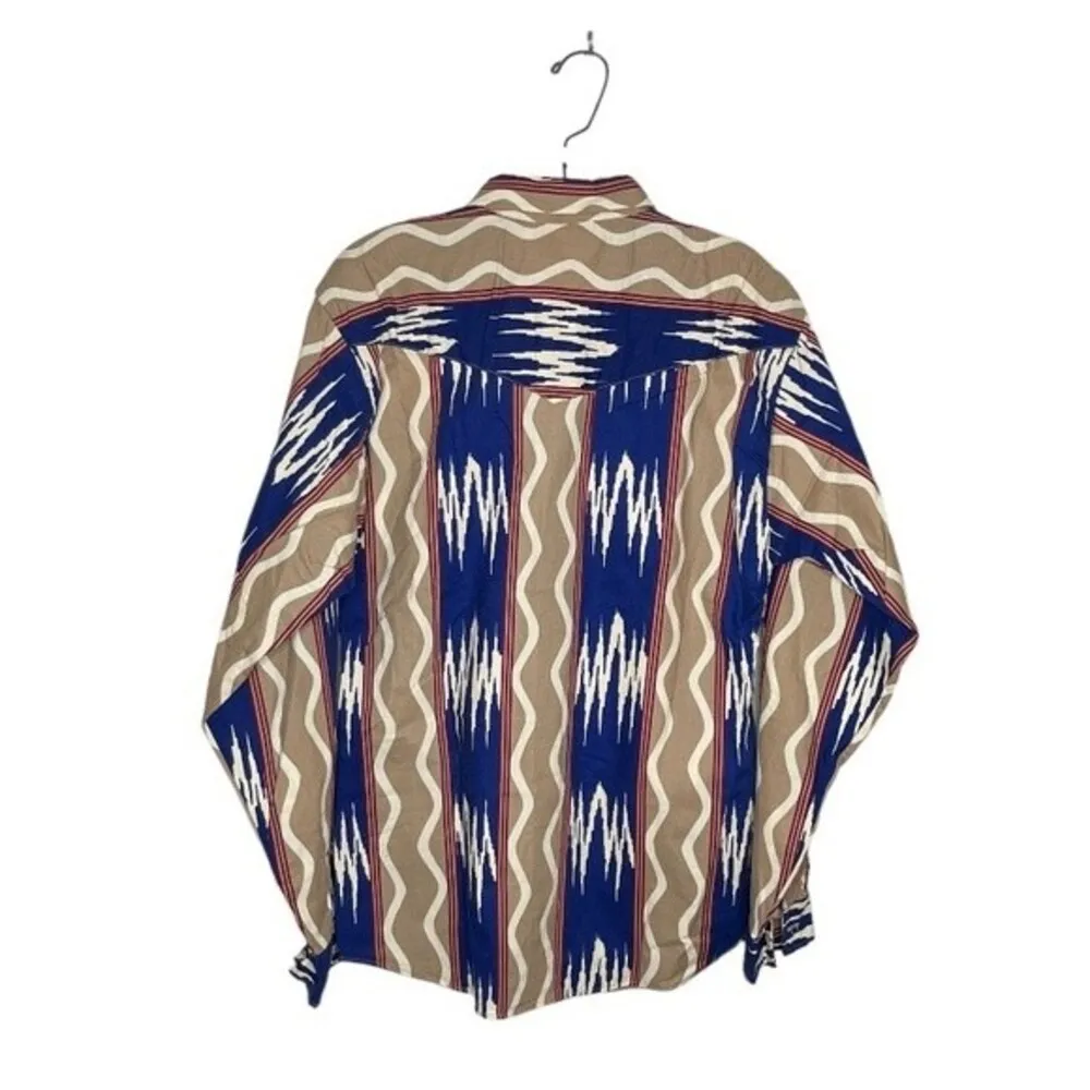 ROPER Abstract Aztec Print Western Cowgirl Shirt Vintage 90’s Size M - Image 4