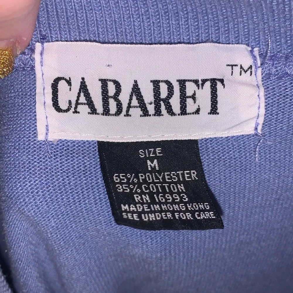 Cabaret vintage blue button Down V - Image 5