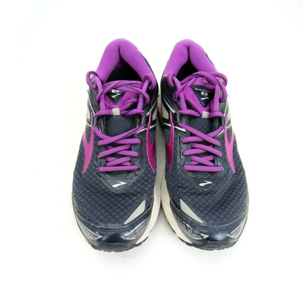 Brooks Ravenna 8 Running Shoe Womens (Size 8) 1202381B454 Blue Purple‎ White - Image 2