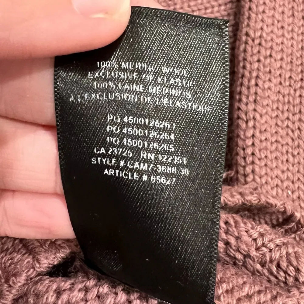 Aritzia Wilfred free purple merino wool turtleneck sweater - Image 4