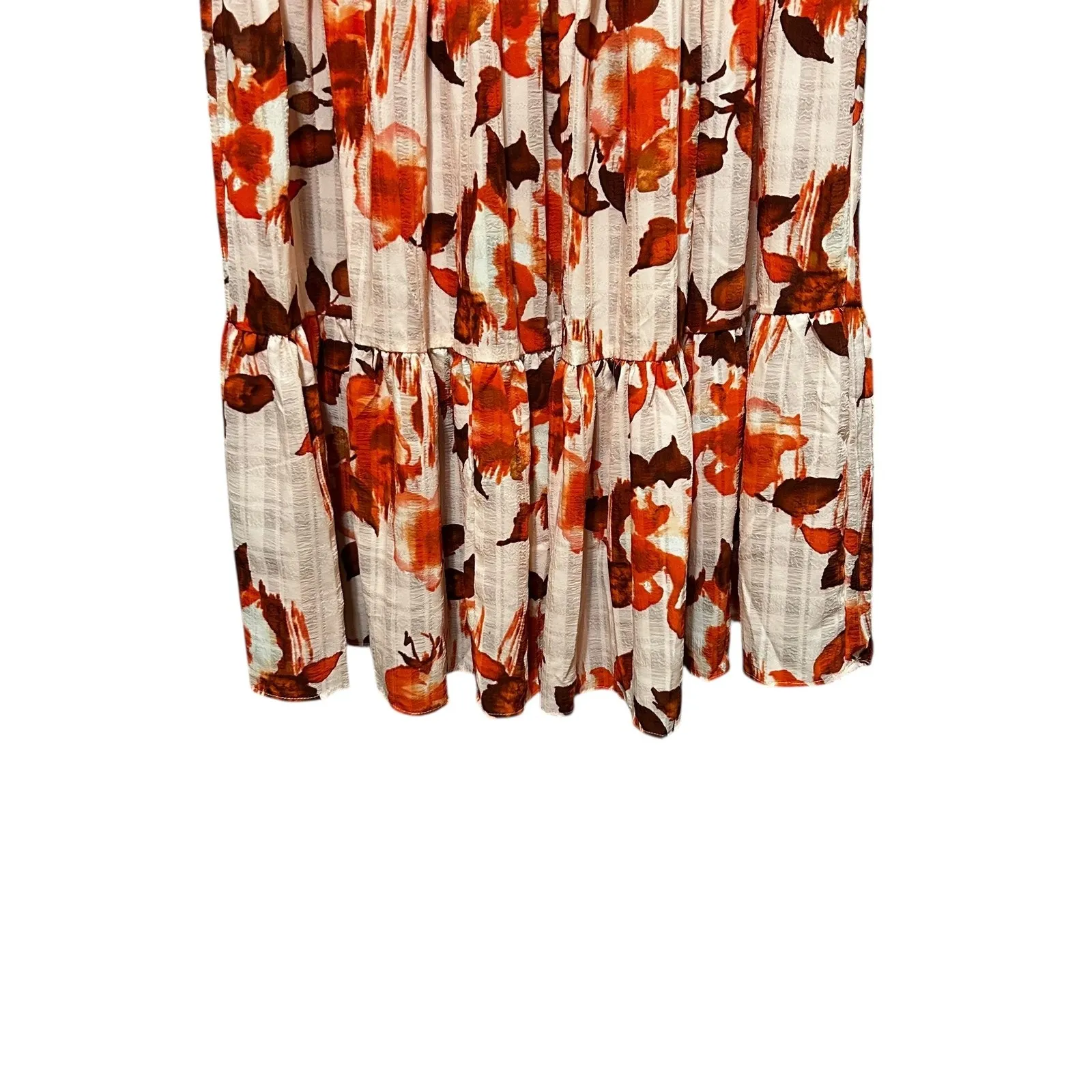 Sincerely Jules Maxi Skirt Womens L Boho Tiered Drawstring Floral Cottagecore - Image 5