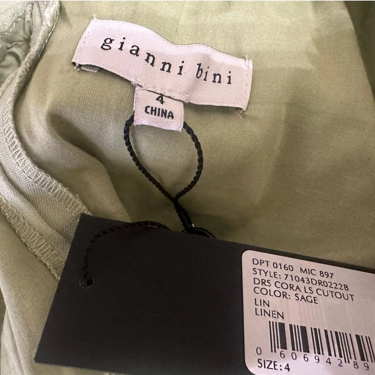 Gianni Bini Cora Linen Mini Dress New - Image 3