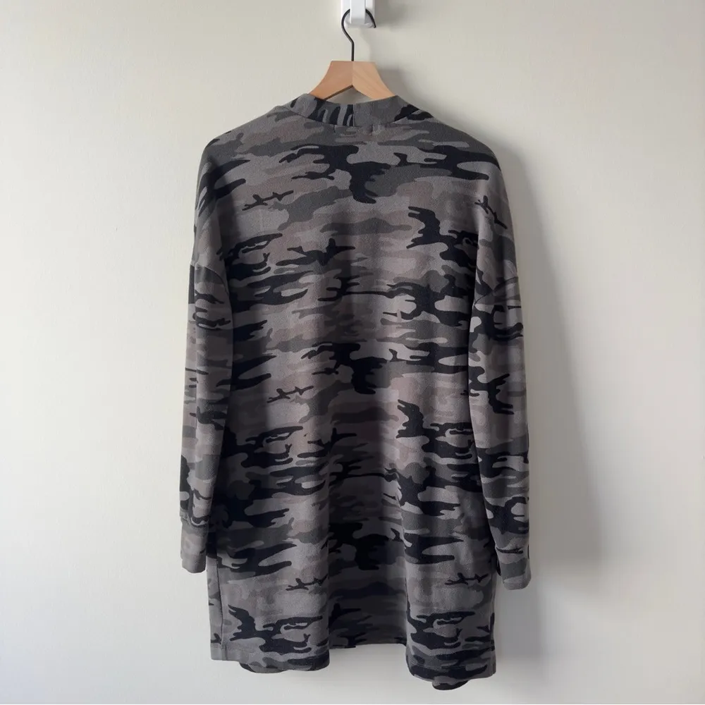 Anthropologie Sanctuary Camo Duster Cardigan long sleeve pockets camouflage L - Image 2
