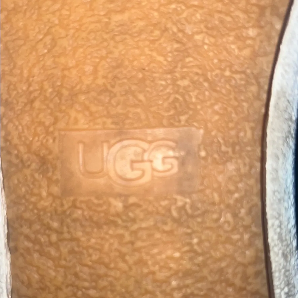 UGG Black Leather Sneakers with White Soles - Image 5