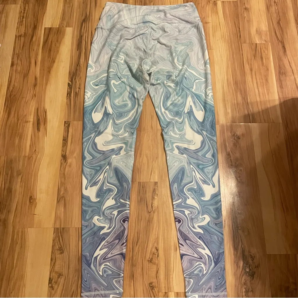 Silverwind Ocean Marble Leggings Blue Size M - Image 3