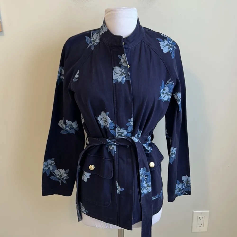 Draper James Navy Floral Field Jacket - Image 3