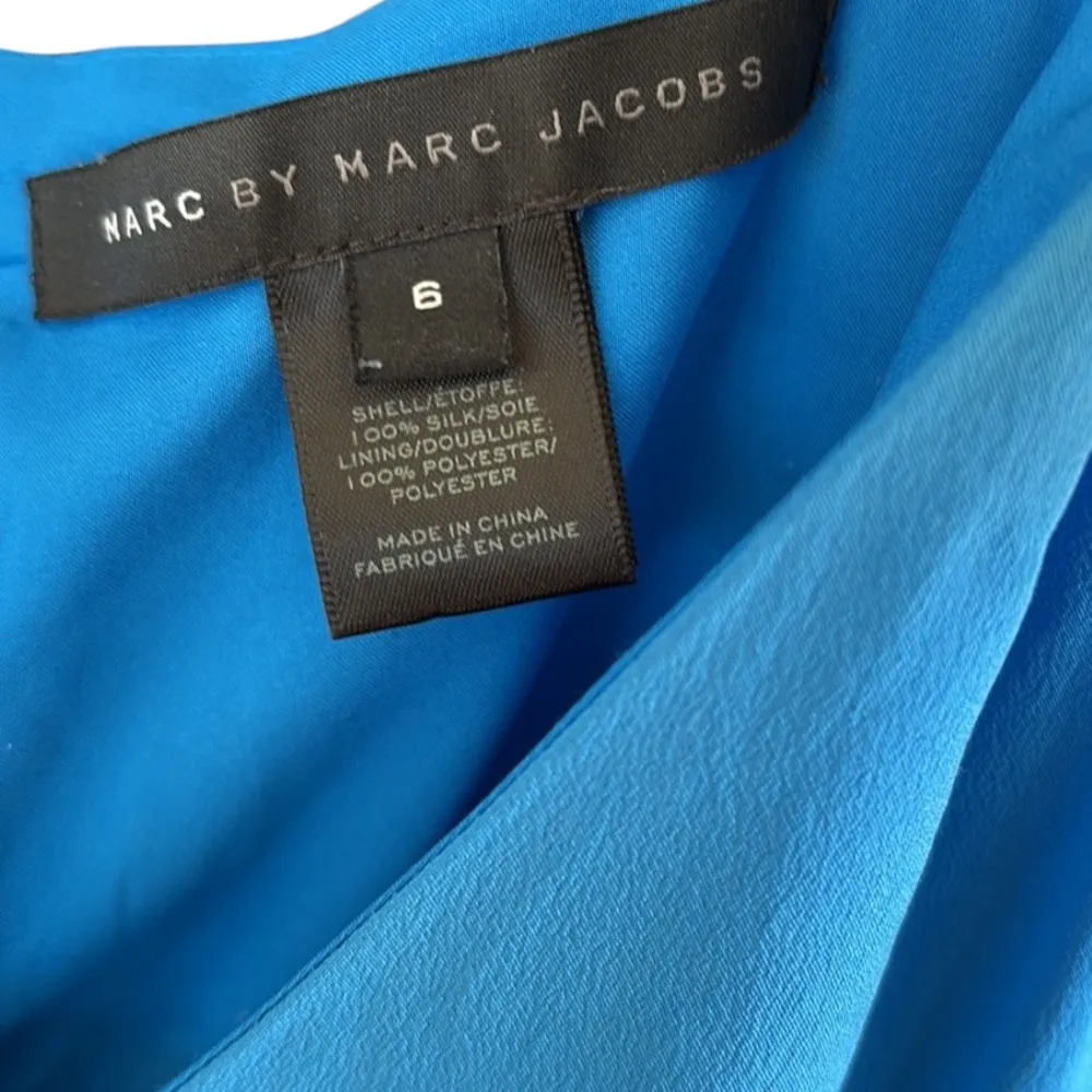 EUC Marc by Marc Jacobs Silk Frances Pleated Flare Dress Size 6 - Image 6