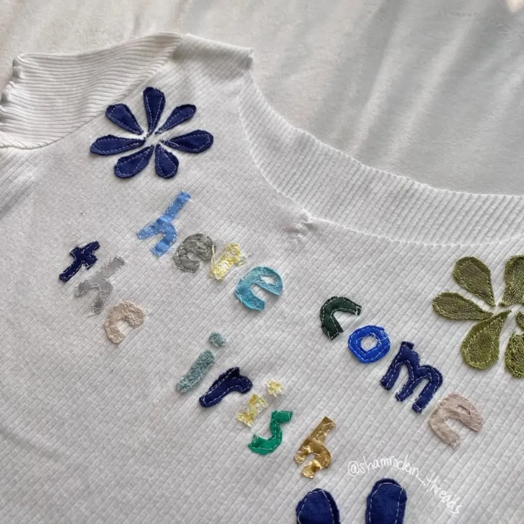 Notre Dame Gameday patchwork top White - Image 9