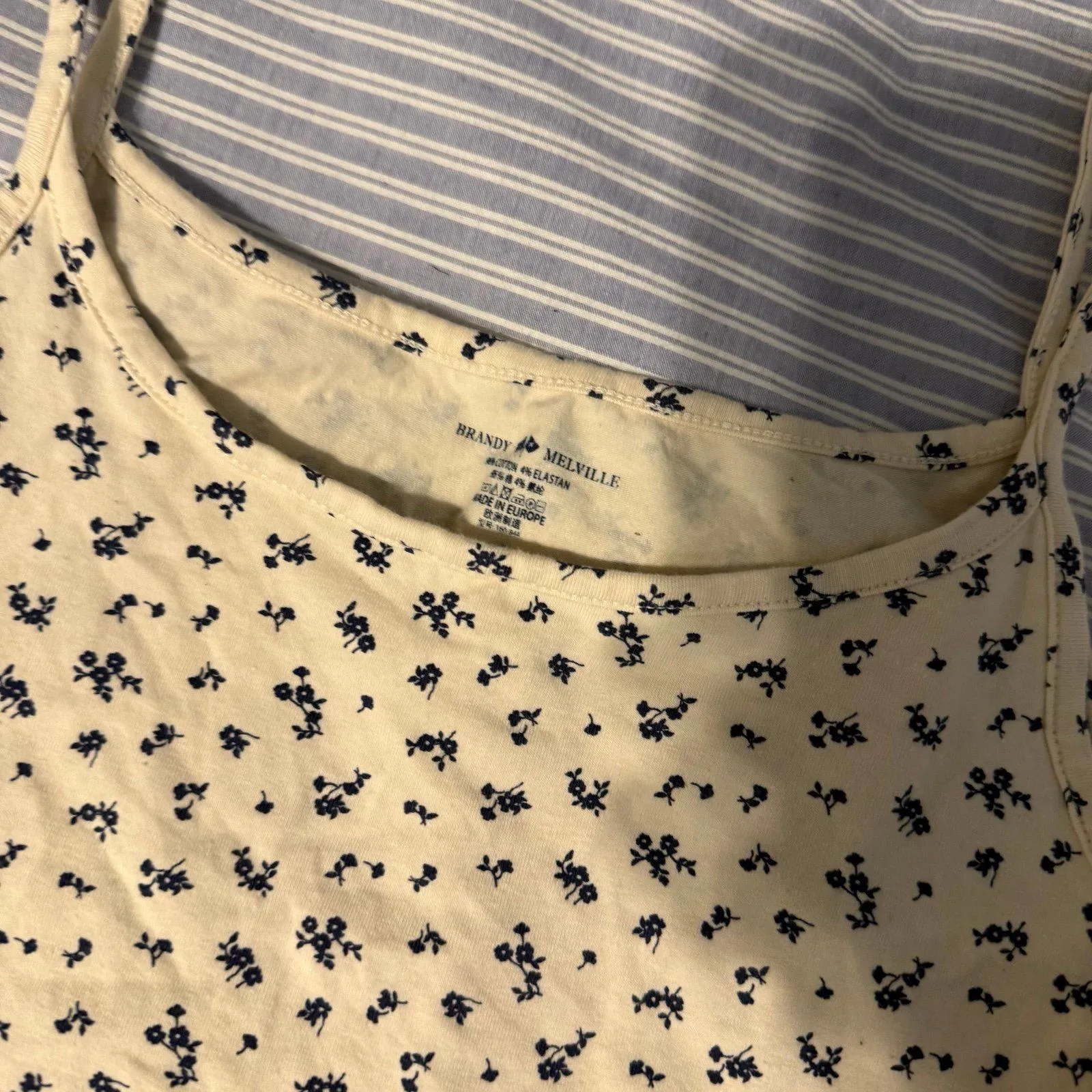 Brandy Melville Floral Tank Top - Image 2