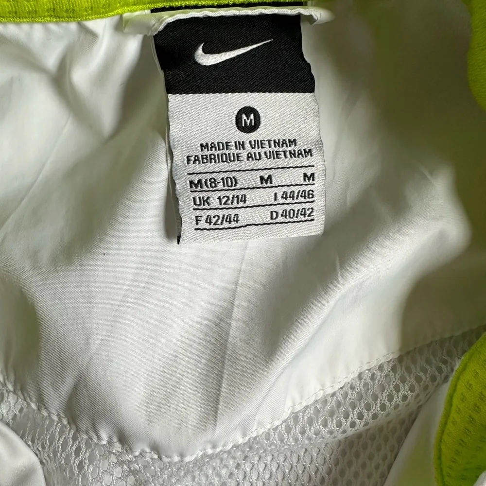 Nike Jacket Womens Medium Full Zip White Long Sleeve Outdoor Lightweight - Image 5