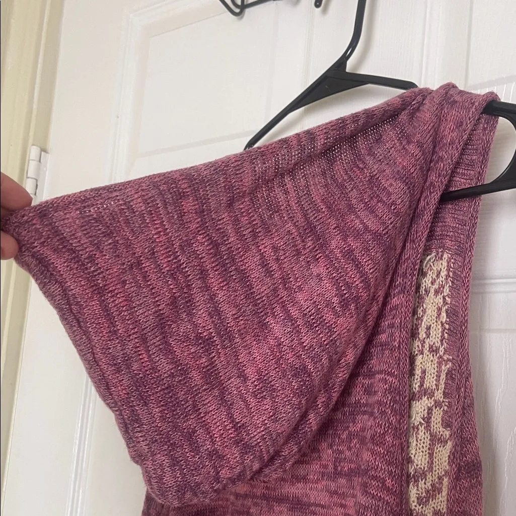 Free people Sleeveless Maroon Tunic with Beige Pattern - Image 4