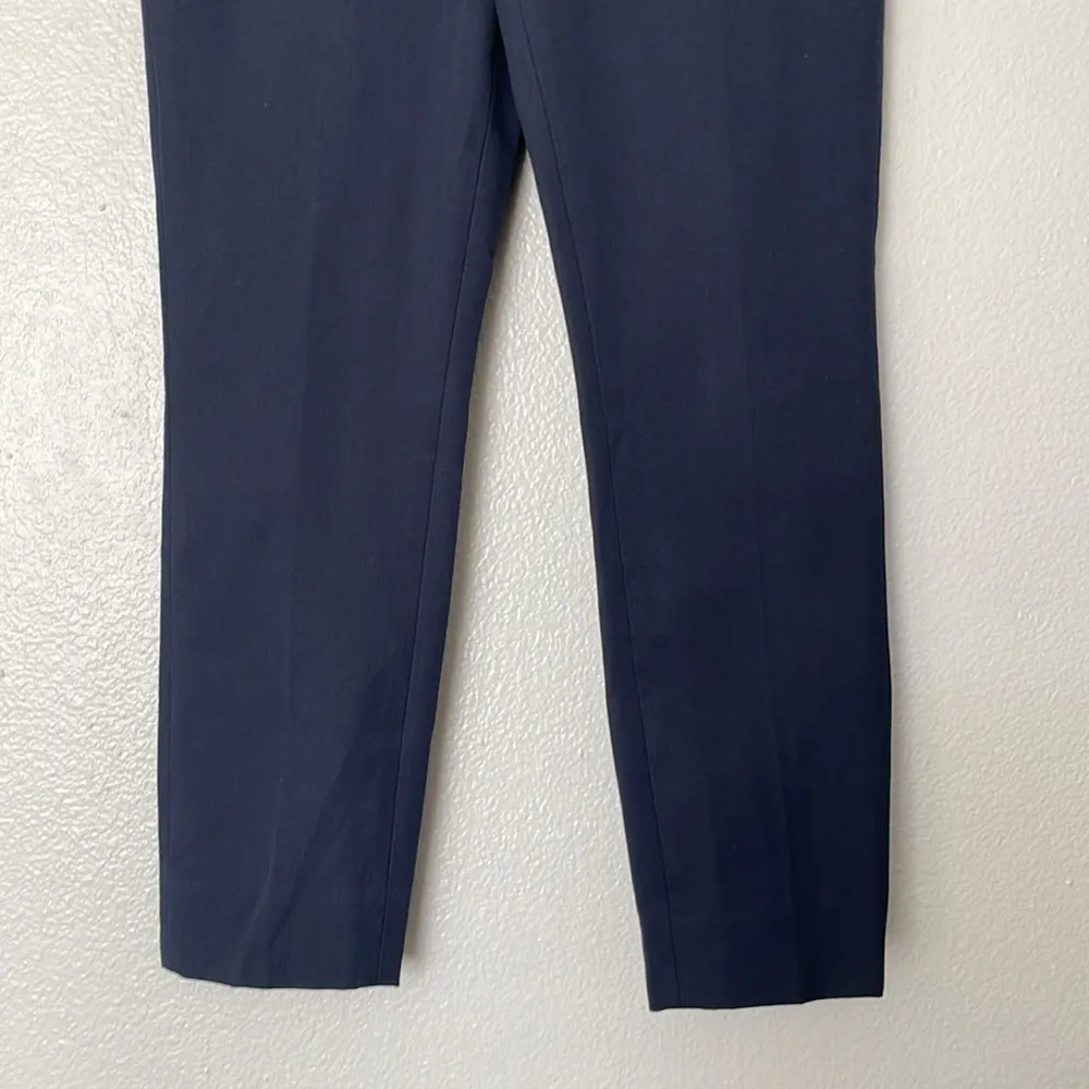 Everlane Curvy Side-Zip Stretch Ankle Pant Slim Stretch Blue Size 2 - Image 4