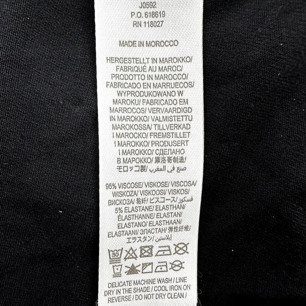 Boden Lola Dress Jersey Faux Wrap Knee Length Pockets Pleated Black 10R Size 10 - Image 4