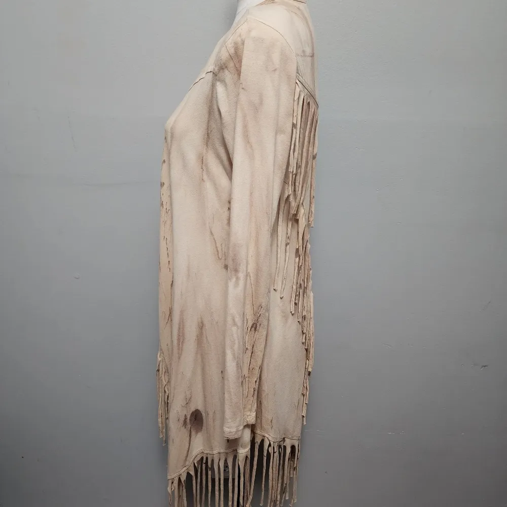 Gimmicks by BKE tie dye fringe duster size xs - Image 5
