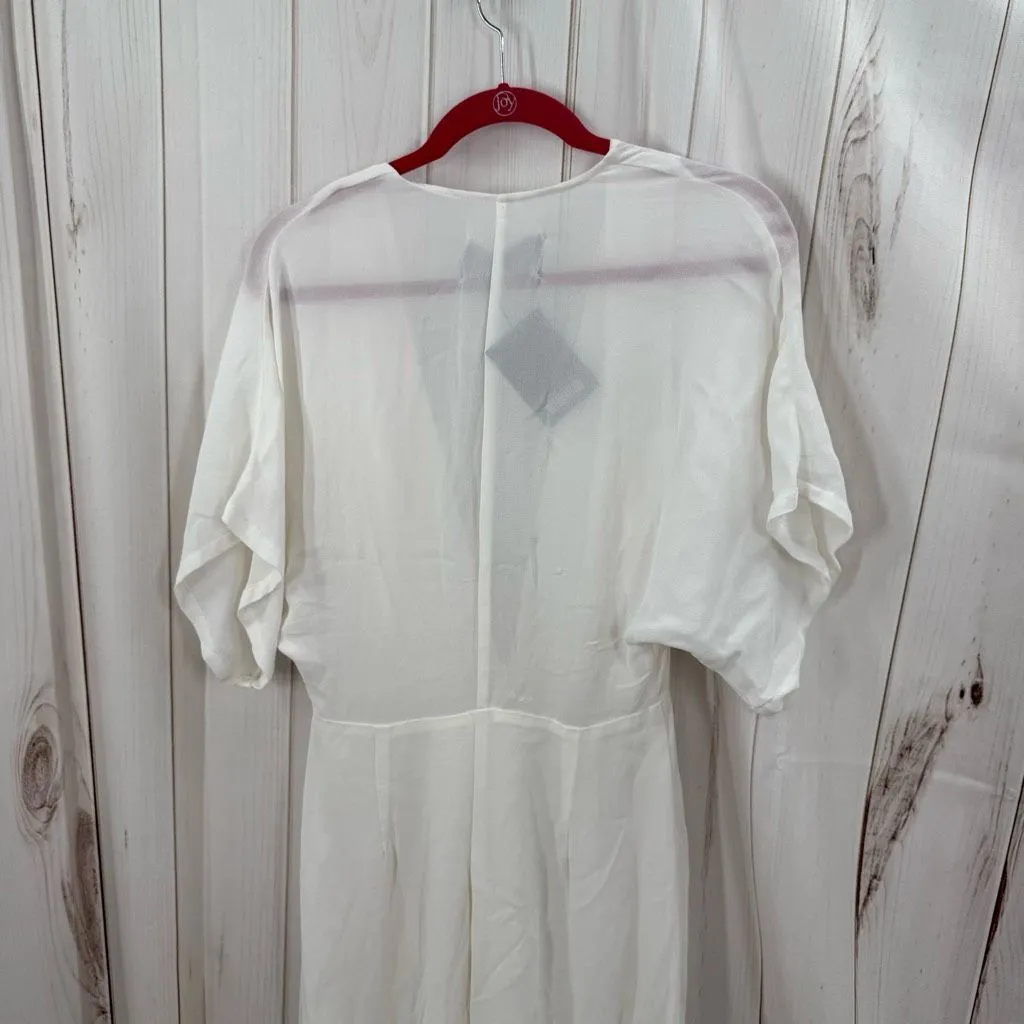 Reformation Women’s 6 White Vice Wide Leg Jumpsuit New - Image 4