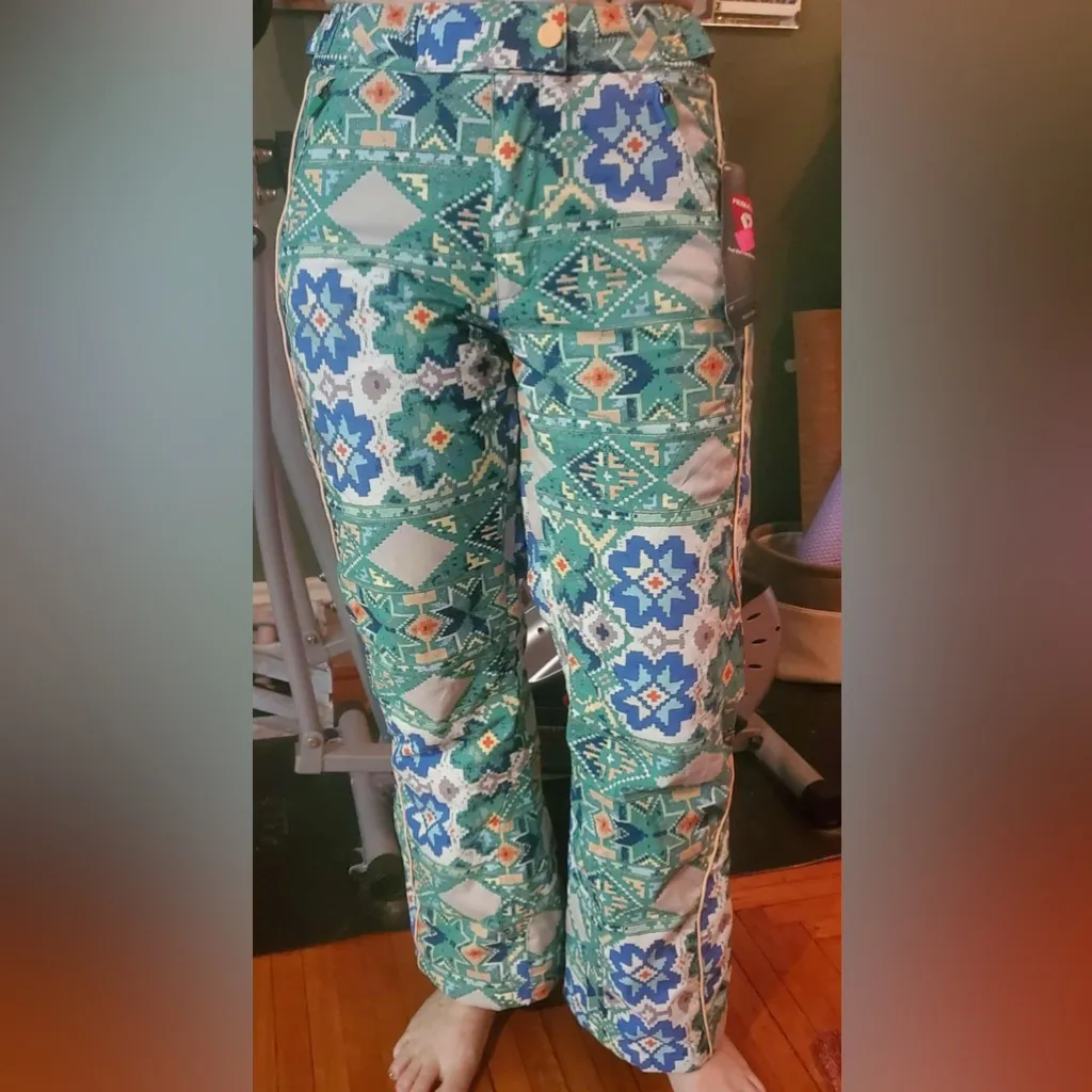 NWT Free People Movement Bunny Slope ski/snowboard pants in size small Green - Image 5