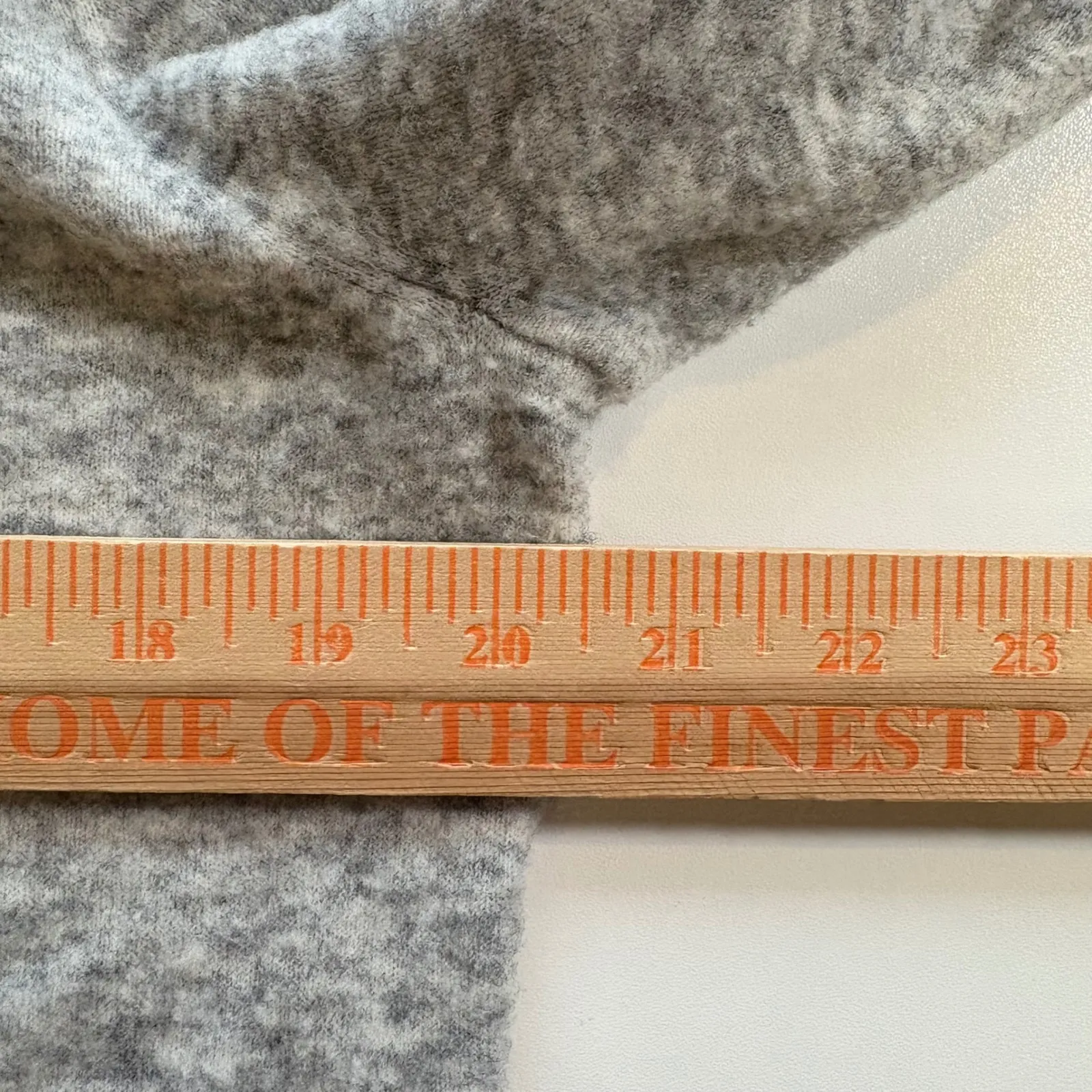 Athleta Transit Crew Sweater Gray Marl Merino Wool Blend Pullover Mock Small - Image 8