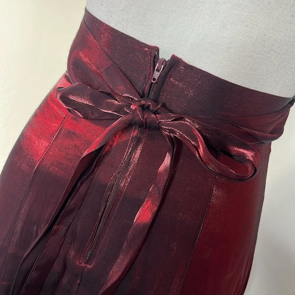 Vintage 90s Formal Skirt Red Size XS - Image 6