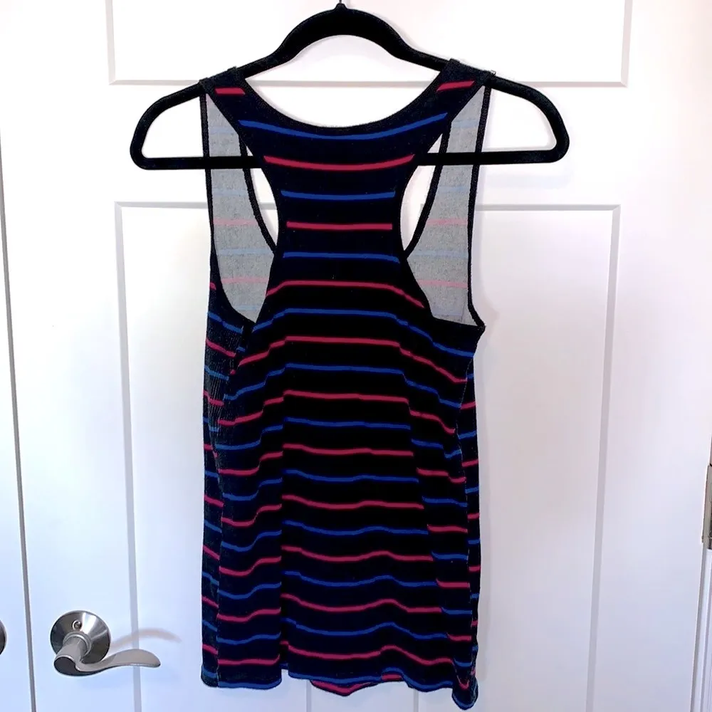 Striped Racerback Tank Black Size XL - Image 2