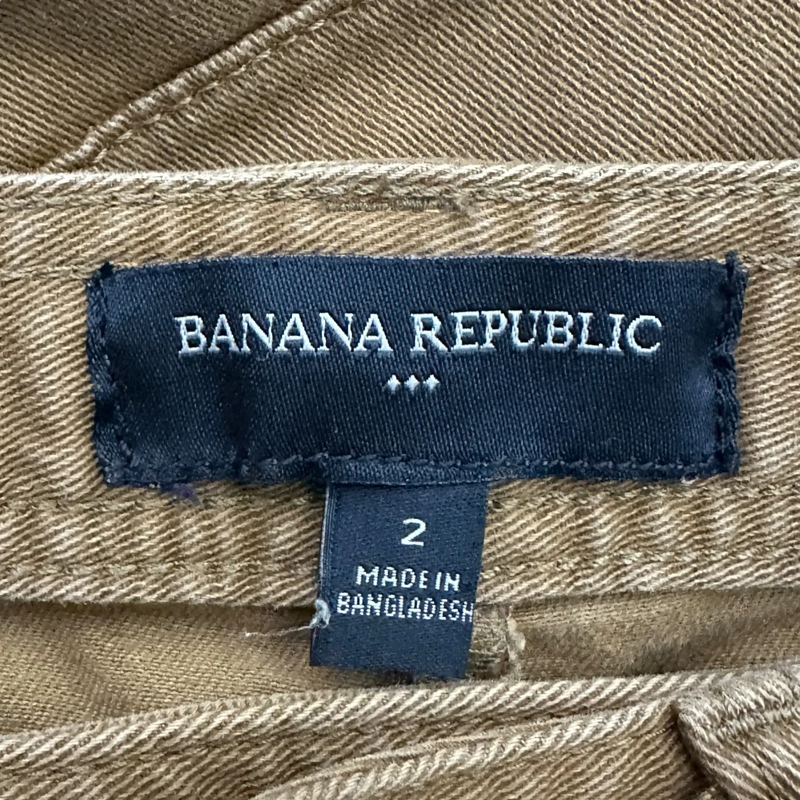 Banana Republic Cargo Jeans Womens 2 Brown High Rise Crop Cotton Utility Earthy - Image 6