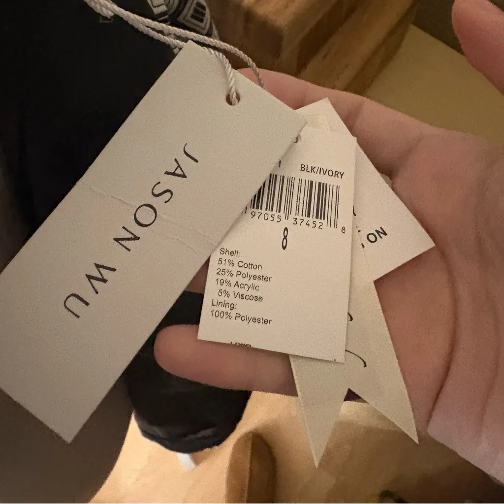 Jason Wu JAOSN WU Geometric Blazer Jacket Black White Size 8 NWT - Image 5