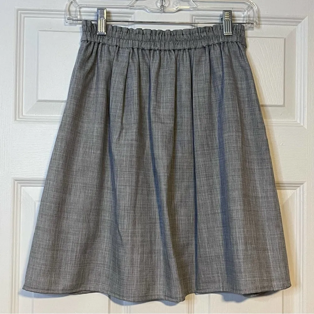 Gray/Black Plaid Overlay Reversible Skirt - Image 32