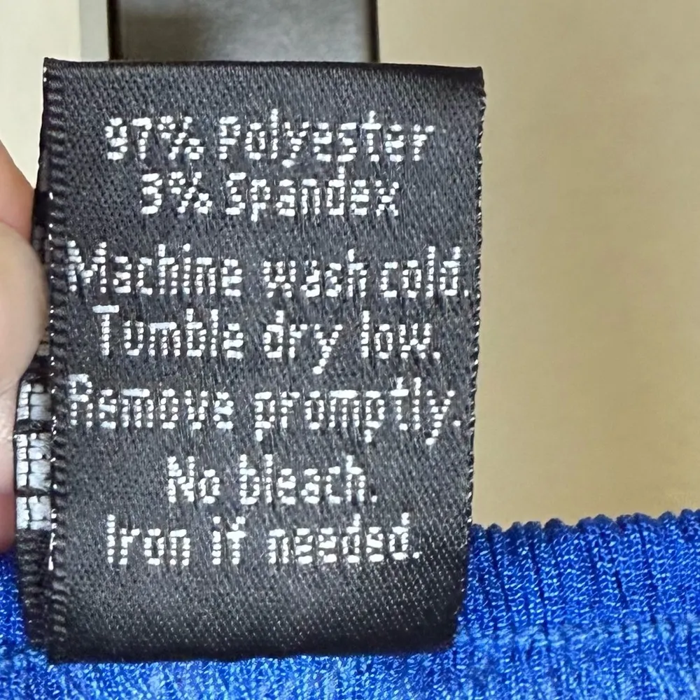 Festival Blue Tunic Off Shoulder Floral Lace Boho Top XL Large Bell Boho Chic - Image 8