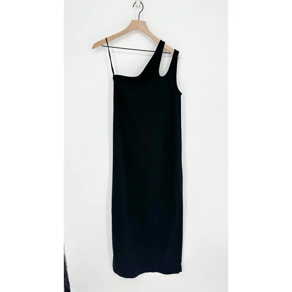 NEW Loulou Studio Agitti Maxi Dress Asymmetric Single Shoulder Black Women's XS - Image 6