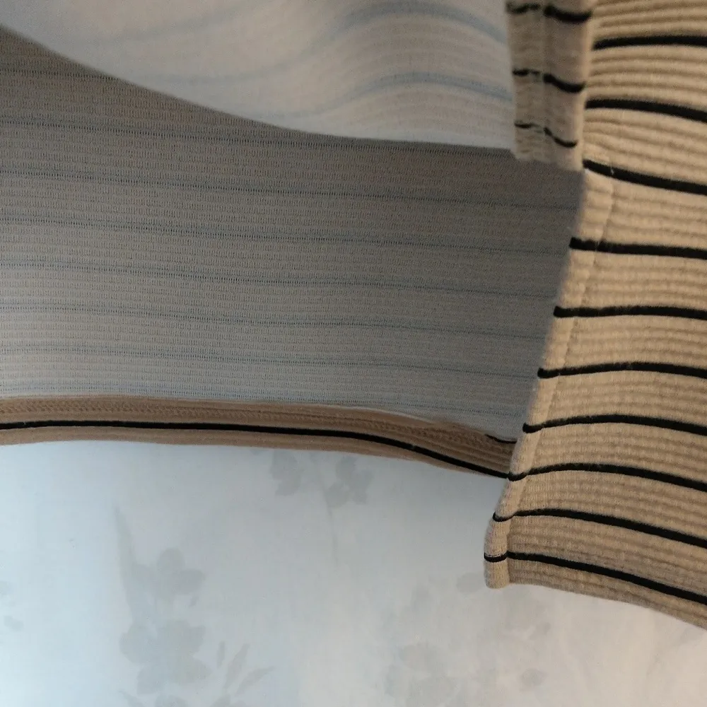 Olivia blue beige& black stripe pencil… - Image 6