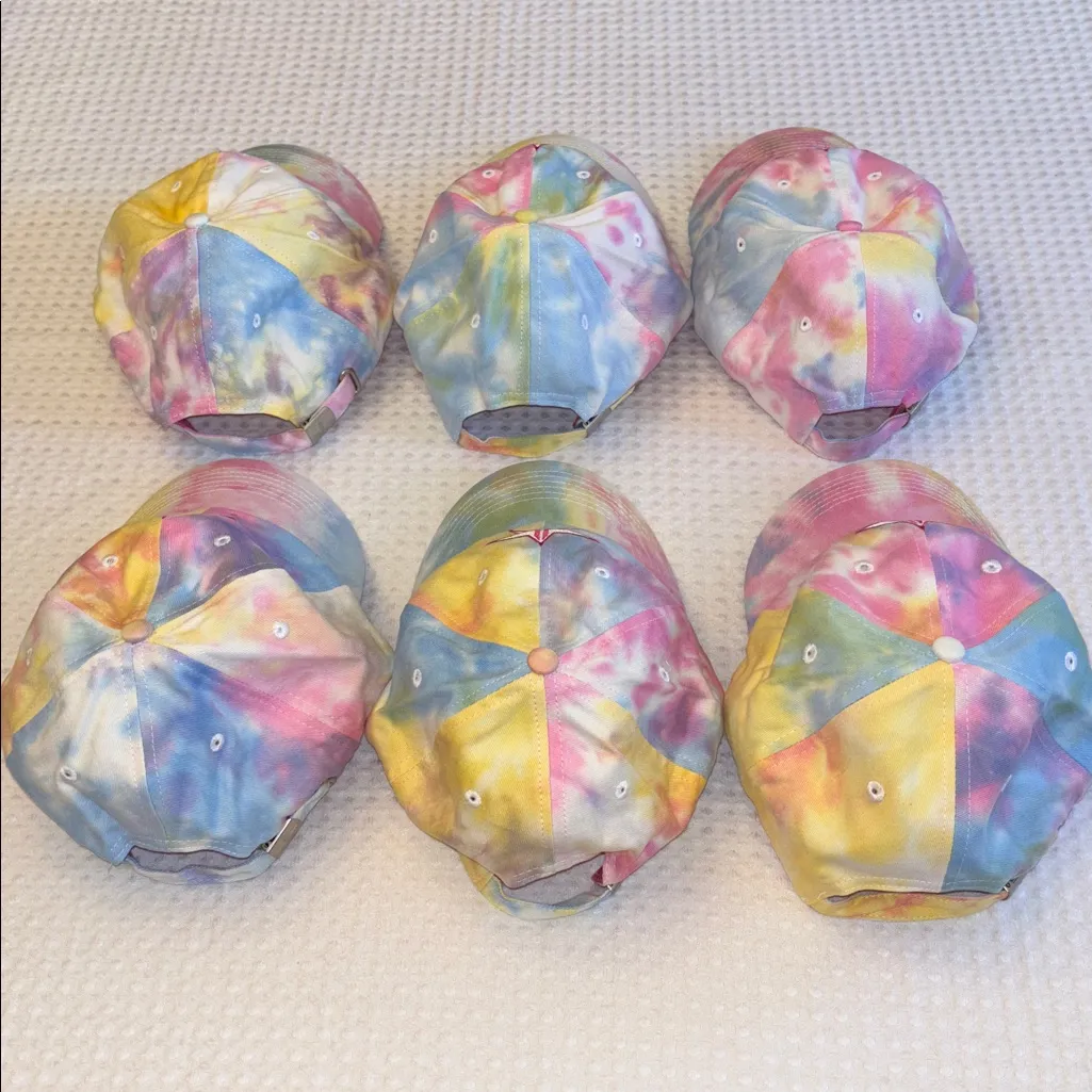 2 JEFFREE STAR Tie-Dye Star Embroidered Caps - Image 14