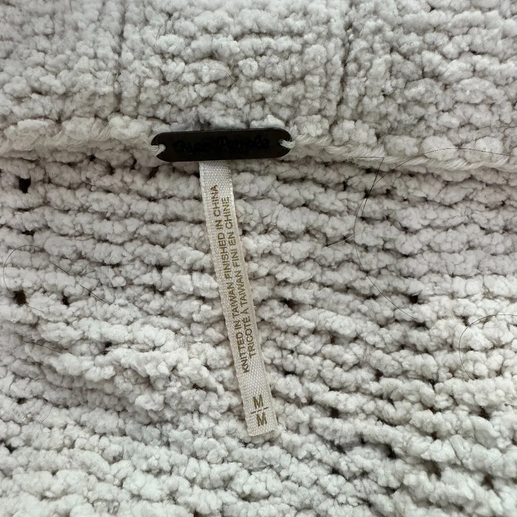 FREE PEOPLE Cropped Chenille Turtleneck Sweater Super Soft Size Medium - Image 9