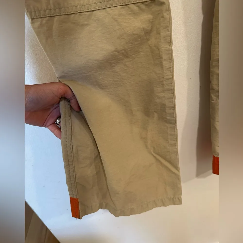 Vintage Abercrombie & Fitch Y2K Hiking Cargo Pants Women’s Size 4 Beige Flared - Image 3