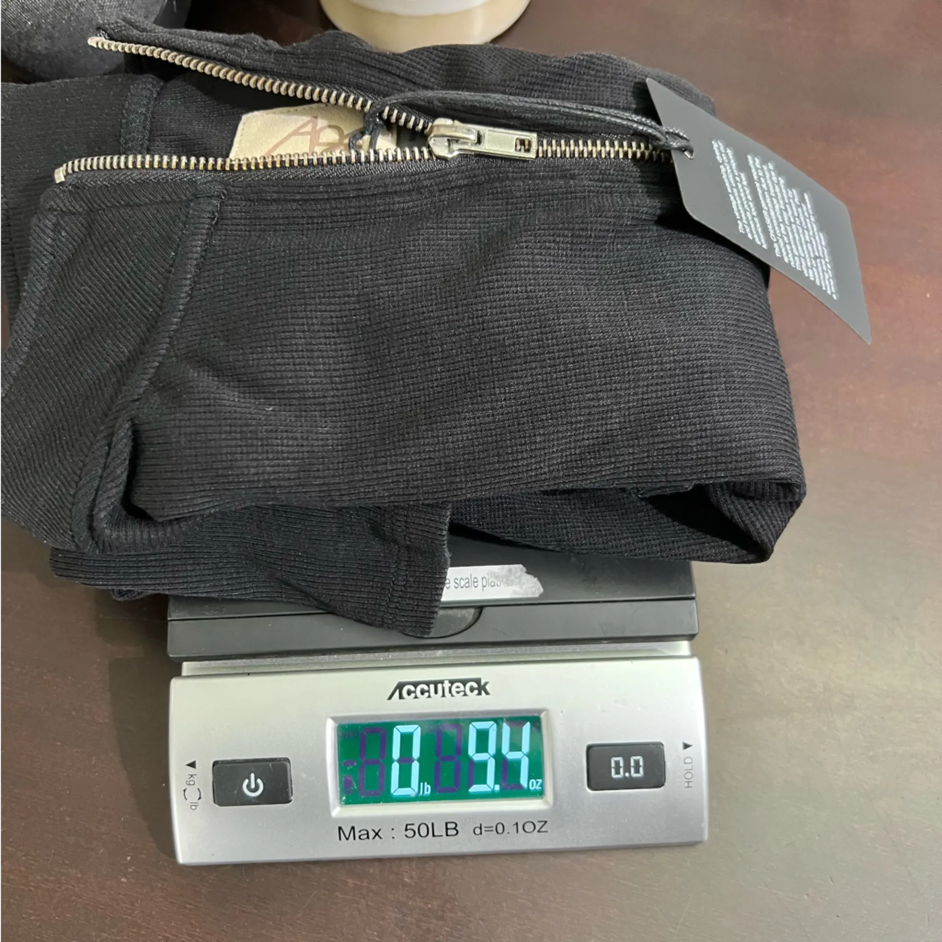 Chaser NWT Black Ribbed Zip Pullover Top Size S Minimalist Made in USA - Image 10