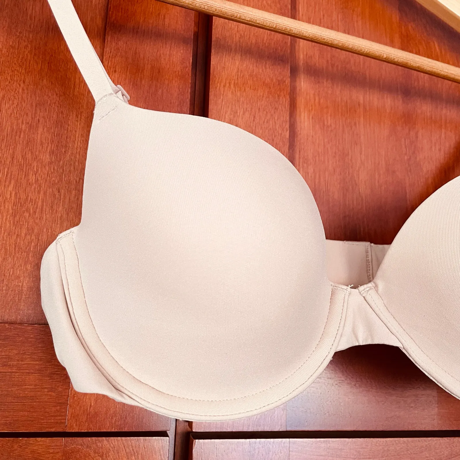 Skims Fits Everybody Push Up Demi Bra Mica Size 34C NEW - Image 2