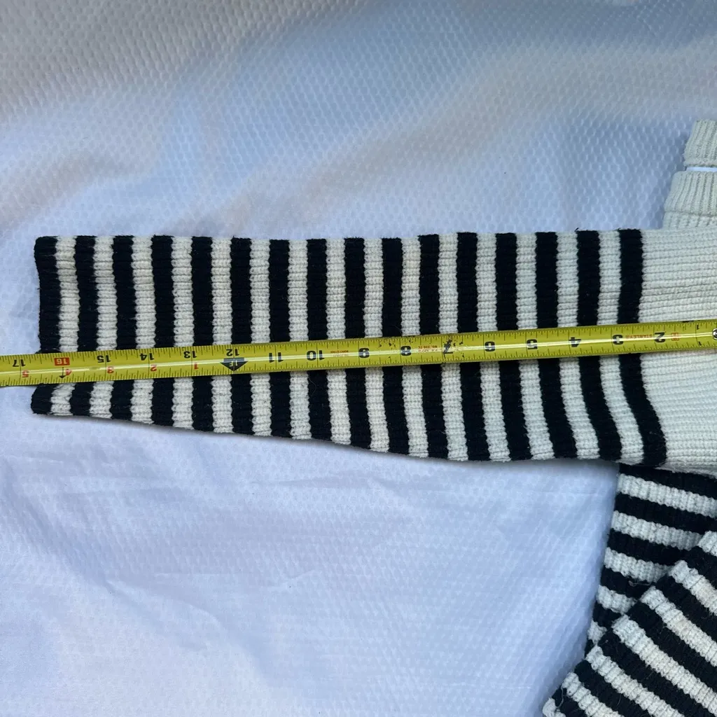 Zara Cream Ribbed Knit Sweater - Image 6