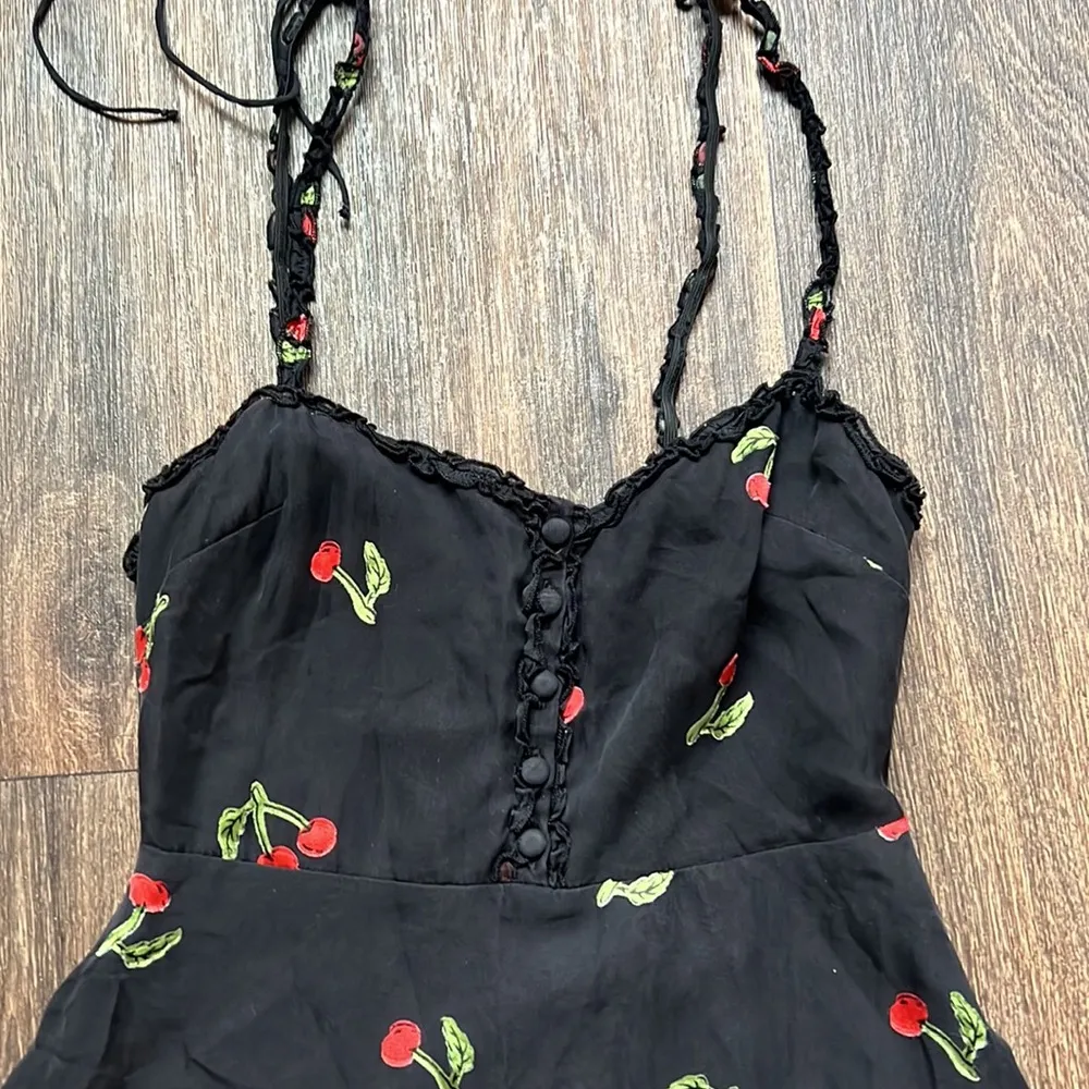 Cherry Twist Tank Dress Cherry Burnout - Image 2