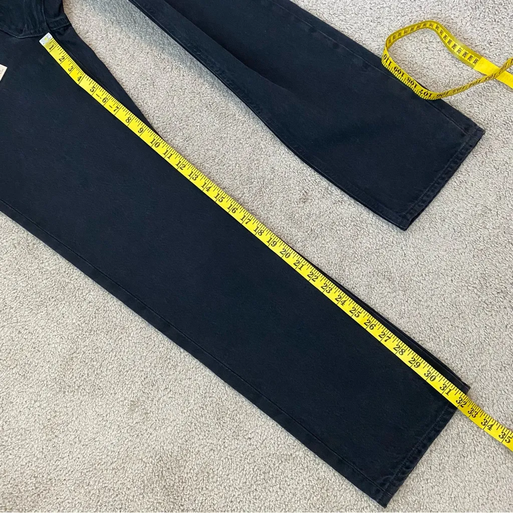 Paige Relaxed Noella 32” Inseam Straight Leg Jeans Dark Dawn Distressed 24 - Image 12