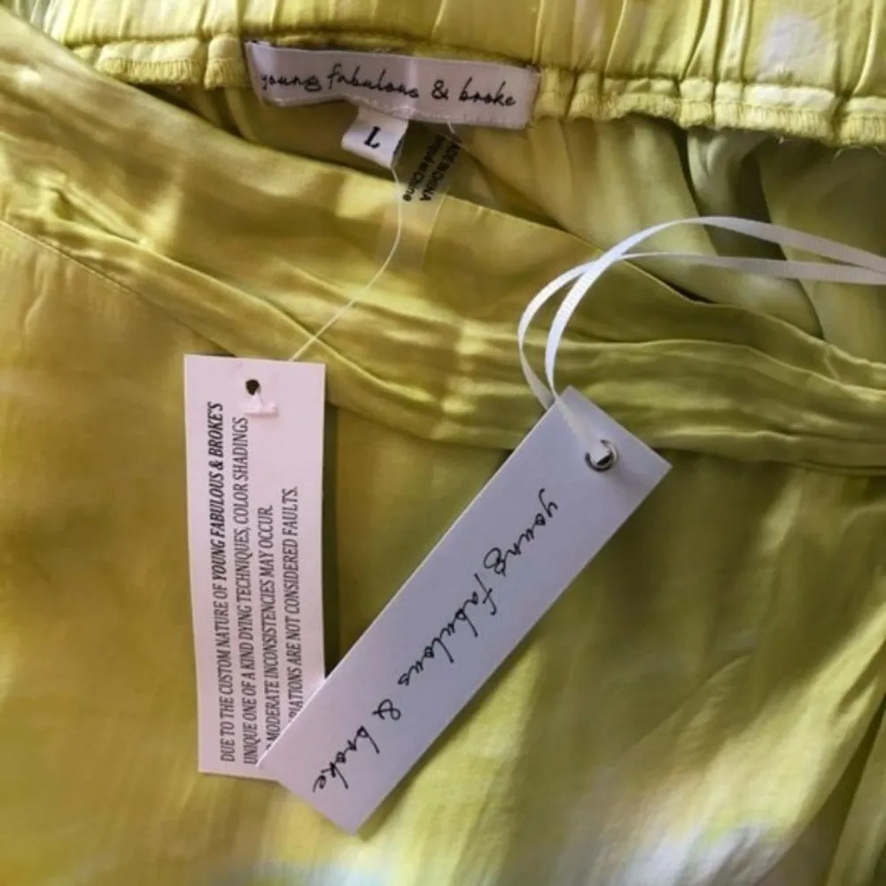 NEW Young Fabulous & Broke Savanna Satin Skirt L - Image 10