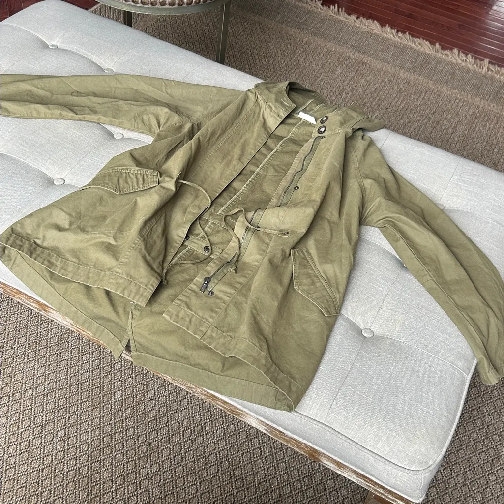 Sophie Rue Women’s Army Green Utility Jacket Size Large - Image 2