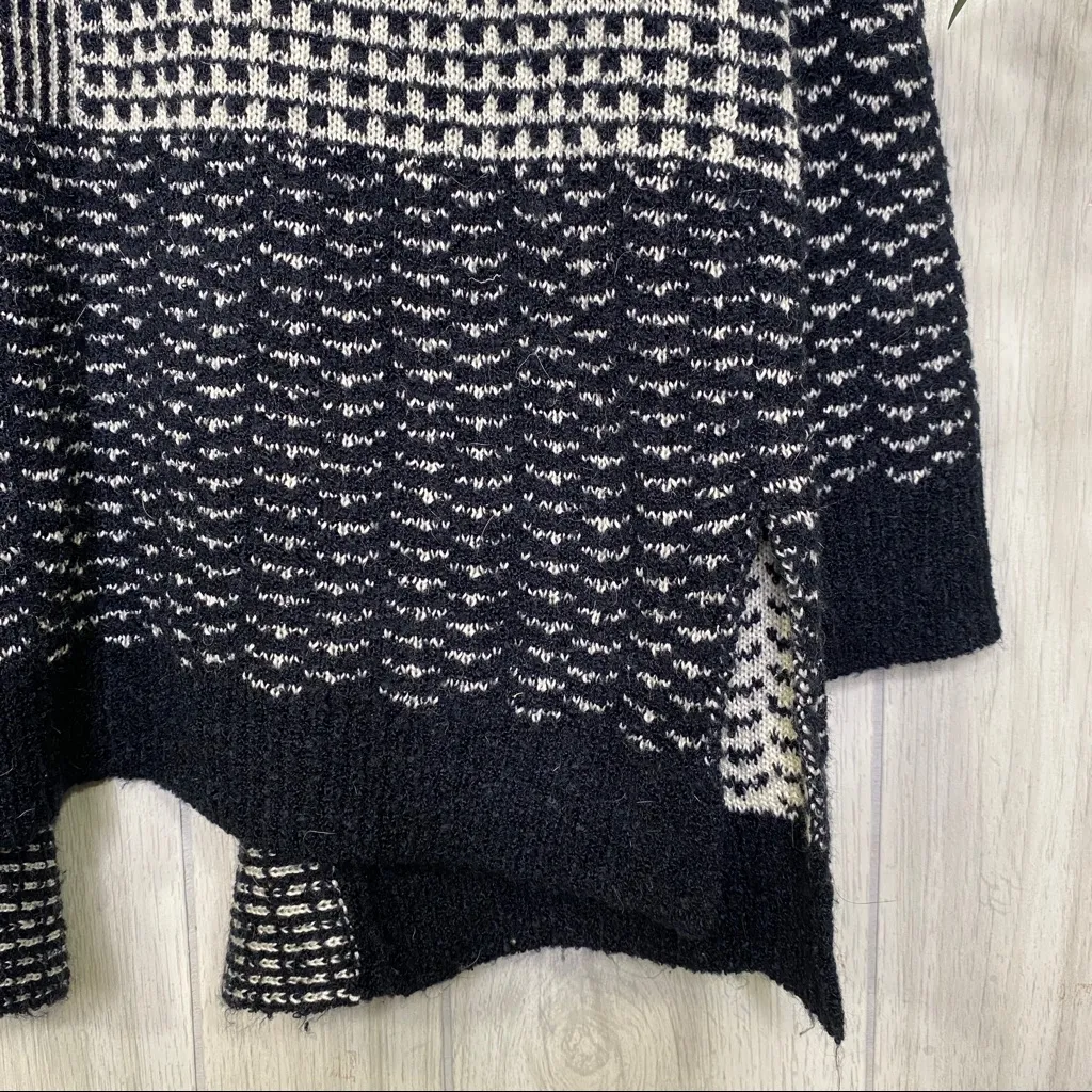 K’Bel Designs Patchwork Knit Cardigan Wool Blend size L Large - Image 7