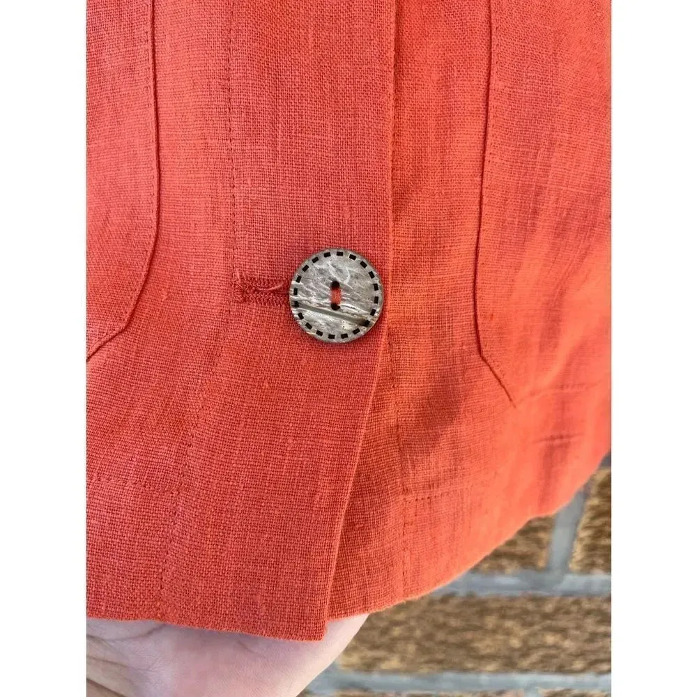 Soludos  linen jacket shirt size medium - Image 3