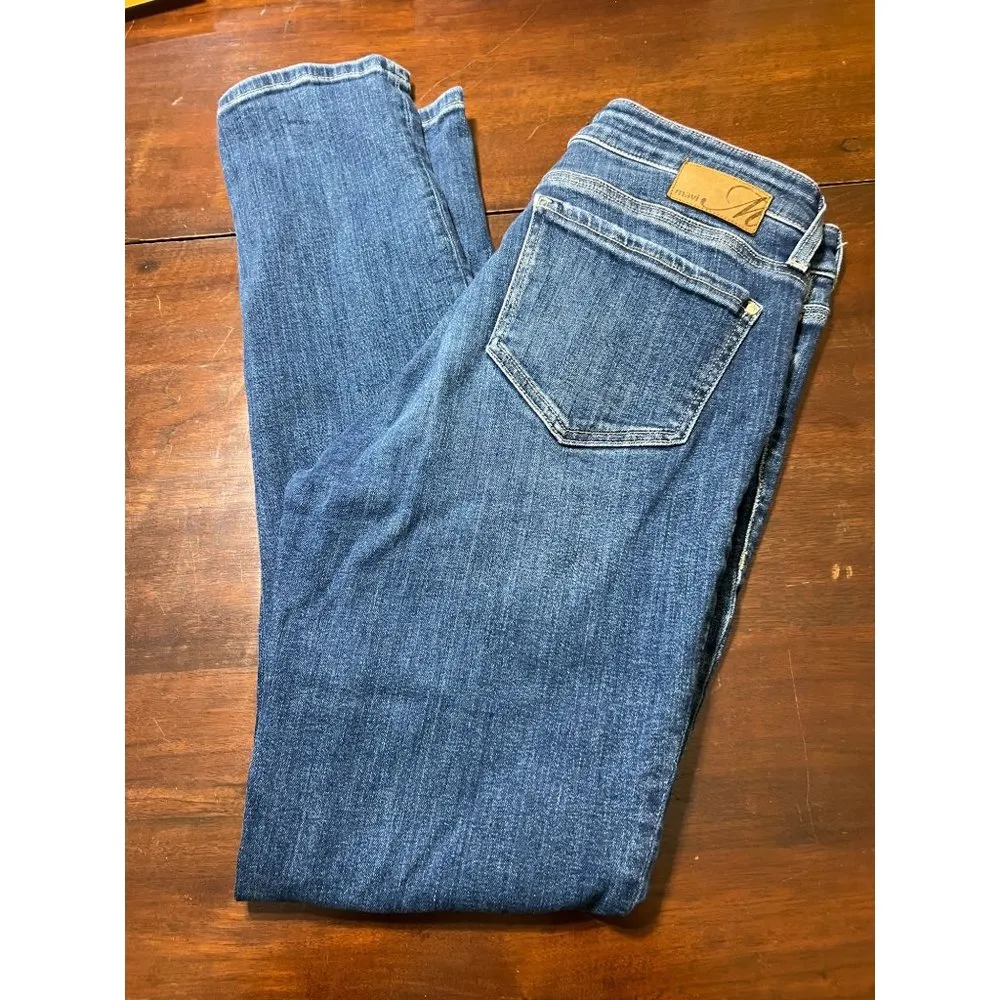 Mavi Jeans Kathleen High Rise Slim Boyfriend Jeans Light Distressing No Size Tag Blue - Image 3