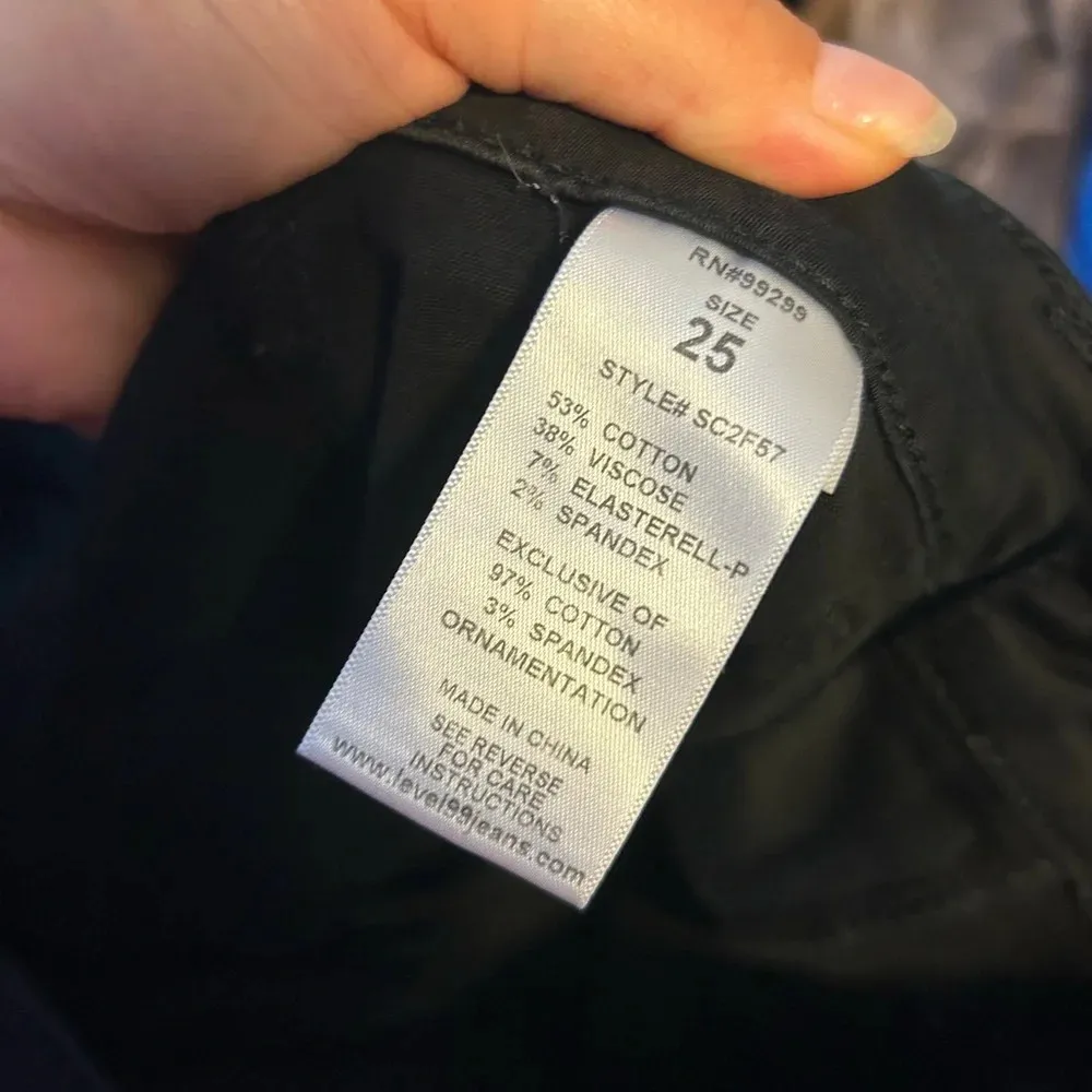 Level 99 Jolie Utility Jogger Pants Black Size 25 - Image 6