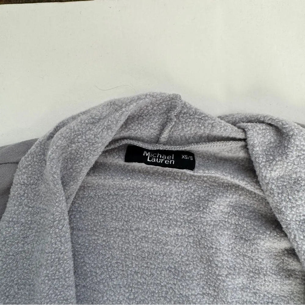 Michael Lauren Grey Open Front Cardigan Size X-Small/Small NWOT - Image 3