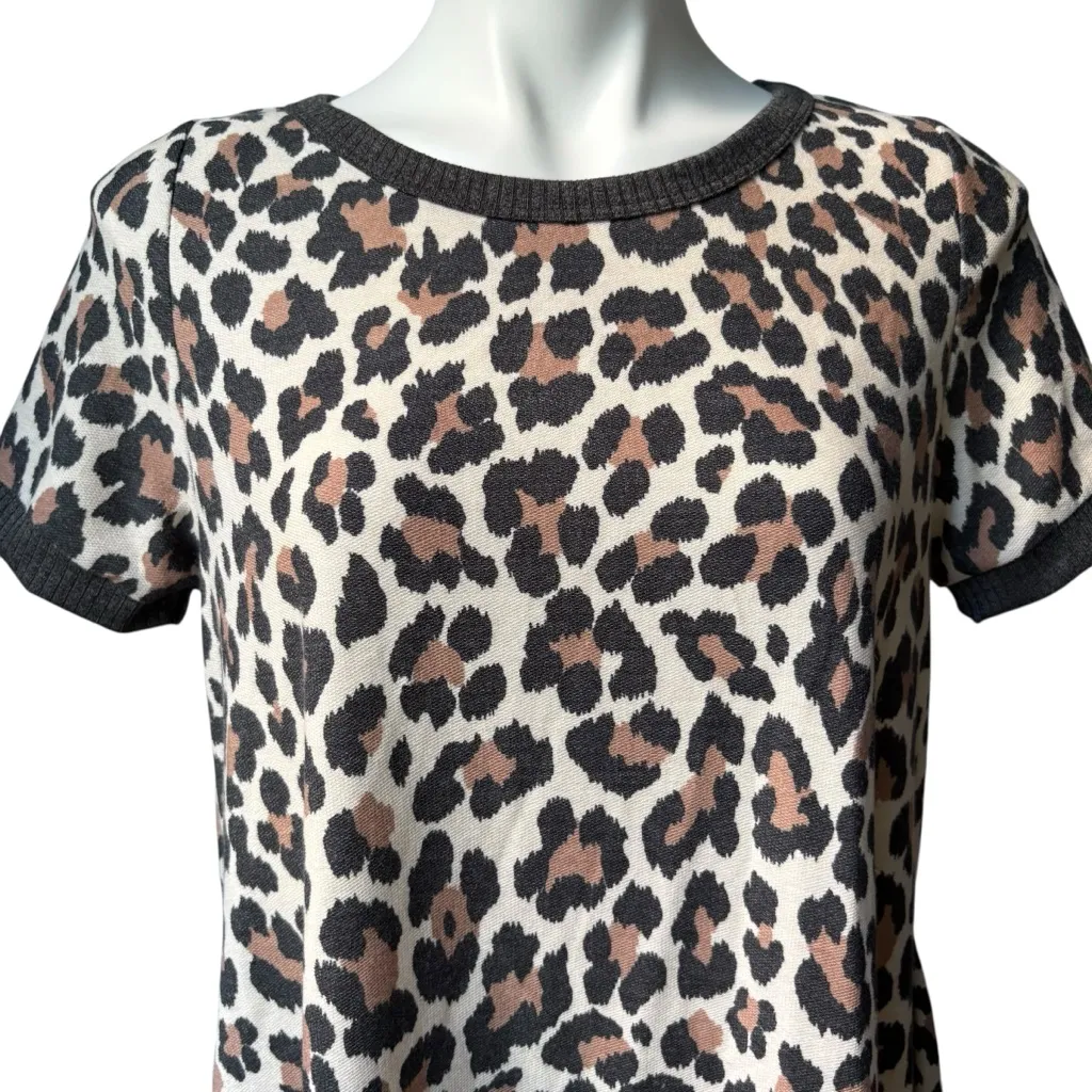 NWT, eesome Leopard Print Short Sleeve T - Image 9